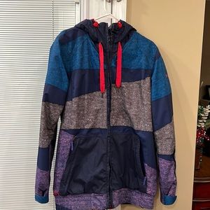 Roxy Women's Multi-Colored Ski Jacket Size L